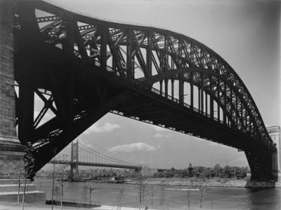 Hell Gate Bridge - Astoria, Queens - Classic Black & White Print In The Living Room